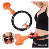 Hula hop Inteligentné chudnutie 38 cm čierna VYPR