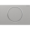 GEBERIT Sigma10 Round ovládacie tlačidlo pre Štart - Stop splachovanie, priskrutkovateľné, brúsená ušľachtilá oceľ, s povrchovou úpravou easy-to-clean, 115.787.SN.5