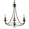 Searchlight Maypole 3Lt Pendant - Antique Brass Metal