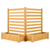 Vevor Drevené súkromné panely 914×1143 mm, 2 ks, 2 kvetináče, s kolíkmi MZL36INCHK45Z55ZT001V0