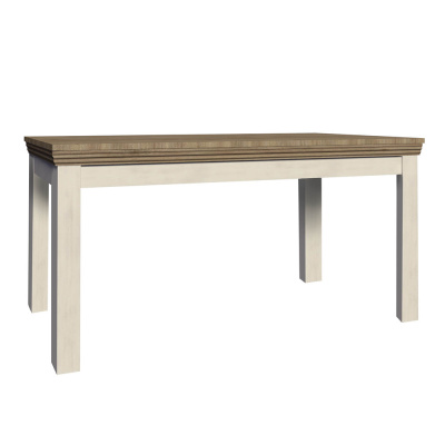 Tempo Kondela Jedálenský rozkladací stôl, sosna nordická/dub divoký, 160-203x90 cm, ROYAL ST