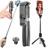 Statív na telefón s držiakom, selfie tyč, bluetooth diaľkové ovládanie, tripod 2v1