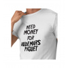 Pánske tričko biele - Need money for Audemars 3XL