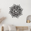 drevo zivota Drevená dekorácia na stenu SLNKO LASKAVEJ NESPÚTANOSTI Farebný vzor: Čierna, Priemer: 80