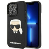 Karl Lagerfeld 3D gumené puzdro Karl's Head Case pre iPhone 13 Pro / iPhone 13 - čierne (Karl Lagerfeld 3D gumené puzdro Karl's Head Case pre iPhone 13 Pro / iPhone 13 - čierne)