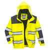 PORTWEST HI-VIS BOMBER CLASSIC 3v1 C466 / Zateplený bomber 3v1 - HV žltá/námorná modrá M