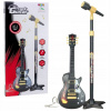 Hudobný set pre deti Gitarový statív s mikrofónom čierny