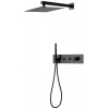 Mexen Azul sprchový set, čierny - 7629-03-70