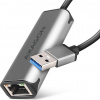 AXAGON ADE-25R USB-A 3.2 Gen 1 - 2.5 Gigabit Ethernet síťová karta, Realtek 8156, auto install, šedá