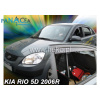 Deflektory - protiprievanové plexi Kia Rio HTB 2005 - 2011 (+zadné)