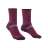 Dámské lyžařské ponožky Bridgedale Ski Cross Country Womens Merino Performance Boot berry/plum - M (5-6,5) / EU 38-40 / 23-25 cm