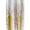 Aqualine Sprchový záves 180x180cm, polyester, biela/zelená, strom SPH ZP009/180