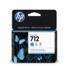 HP 712 Atramentová náplň azúrová; 3ED67A
