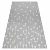 Eoshop Koberec FLAT 48779/637 Květiny- Šedá KRÉM (Velikost: 120x170 cm)