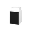Dreja Skrinka pod umývadlo VISIT SZD 40 (umývadlo Gladi) - N01 Biela lesk / Úchytka T33 - čierna mat / M17 Čierna mat / Levé