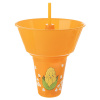 Orion Pohár na pitie s miskou na popcorn oranžový 550 ml