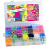 TopKing TopKing Rainbow Loom gumičky na náramky 4400 ks s uzamykatelným organizérem a tkalcovským stavem