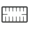Cralusso Tŕň Plastic Bait Spike 14 ks - 9 +13 mm