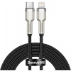 Baseus Cafule Series Metal Data kábel USB-C na lightning M/M PD 20W 2,0m, čierny CATLJK-B01