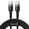 Baseus Cafule Flash Charging Datový Kabel USB-C - USB-C 100W 2m Gray/Black