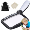 Veľká lupa na čítanie 3X LED svetlo, skladacia zväčšovacia lupa