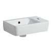Geberit Selnova Compact keramické umývadlo 40x25x15 cm,otvor pre bat.vpravo,prepad,Biela GEB 501.517.00.7