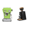 Ascaso Dream ONE, Fresh Pistachio + Eureka Mignon Single Dose, Black & Oak