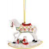Christmas Classic Vianočná ozdoba hojdací kôň 2025, 11x4x9 cm, Villeroy & Boch