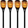 Pouličná lampa - Solárna lampa nápravy 4 ks 3in1 Flame Effect (Solárna lampa nápravy 4 ks 3in1 Flame Effect)