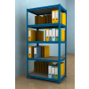 Regál na šanony 1800x900x600/5 polic, modrý