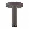 Hansgrohe Hansgrohe, stropné rameno S 100 mm, kartáčovaný čierny chróm, HAN-27393340