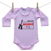 Boodyy Ružové Body s dlhým rukávom Moje prvé rockové body 98 (2-3 roky)