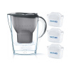 Filtračná kanvica Brita Marella 2,4 l strieborná/sivá s 3 náplňami MAXTRA+