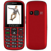 EVOLVEO EasyPhone EG, mobilný telefón pre seniorov s nabíjacím stojanom (červená farba), EP-550-EGR