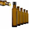 SKLENENÉ FĽAŠE NA OLEJ, VÍNO, LIKÉR, SIRUP MARASCA 250 ml + DÁVKOVAČE 5 ks