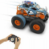 Hot Wheels Monster Trucks na diaľkové ovládanie konvertibilný Rhinomite 1:12 s hračkárskym kamiónom Race Ace 1:64