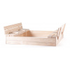 Pieskovisko Woody Pieskovisko drevené s krytom, s 2 lavicami, natur (8591864103058)