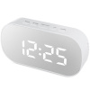E-CLOCK DT-6506 LED budík, digitálne hodiny 13,3x6,6x3,4cm, biela