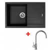 Sinks AMANDA 780 Pureblack + Vitalia G13026