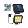 Solárne vonkajšie osvetlenie 120 LED, snímač pohybu
