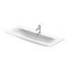 Duravit Viu - Umývadlo 123x49 cm, s 1 otvorom na batériu, s WonderGliss, alpská biela 23441200001