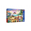 Puzzle Lilo & Stitch plážová párty 1000 dílků 68,3x48cm v krabici 40x27x6cm