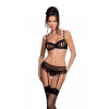 Komplet Passion Lovelia Set black Farba: Čierna, Veľkosť: 2XL/3XL