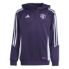Adidas Detská mikina MANCHESTER UNITED Track purple velikost: 140