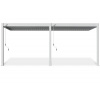 Gutroof ELEGANCE WALL hliníková pergola 3 x 6 m, biela