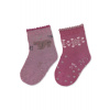 STERNTALER Ponožky protišmykové Medvedík ABS 2ks v balení purple dievča veľ. 21/22 cm- Veľkosť: 18-24 m