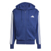 adidas Essentials Fleece 3-Stripes Full-Zip pánska mikina Navy/White L
