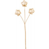 Vetvička MagicHome Vianoce, hviezdy, zlatá, 8,5 cm