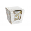 BARTEK GLAMOUR CHRISTMAS Charming White 115 g – sviečka v skle