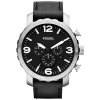 Fossil Nate JR1436 Black Calf Skin